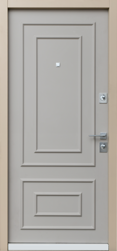 Puerta acorazada con estructura antipalanca