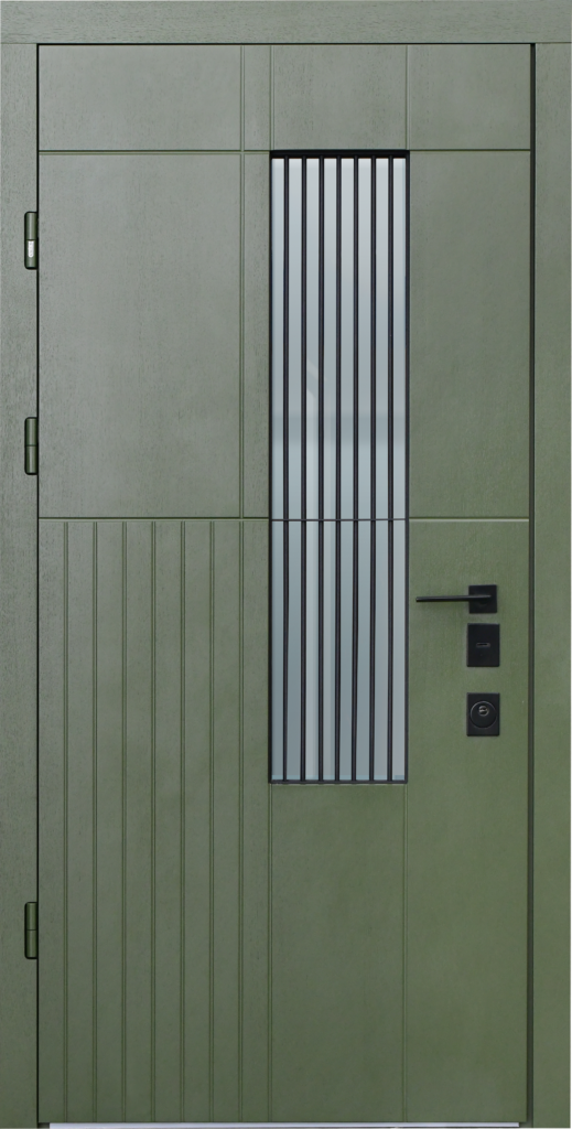 Puerta acorazada en vivienda con terraza
